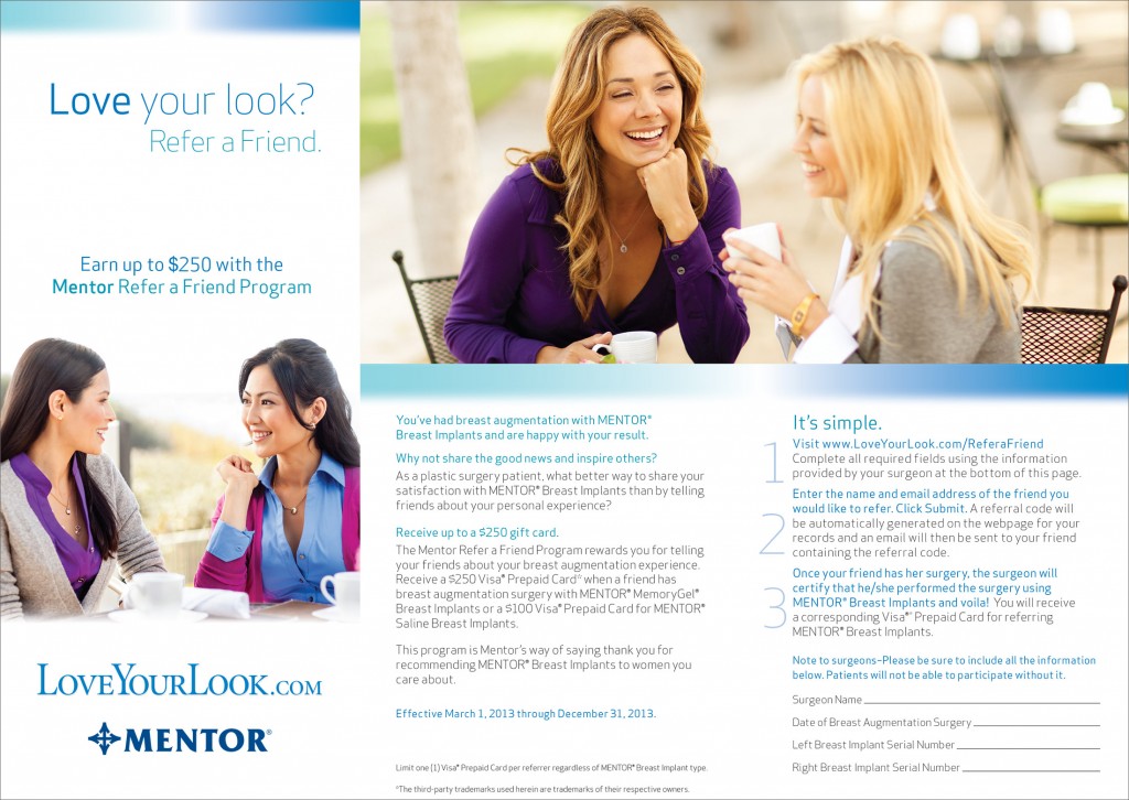 Mentor Worldwide LLC - Refer a Friend brochure